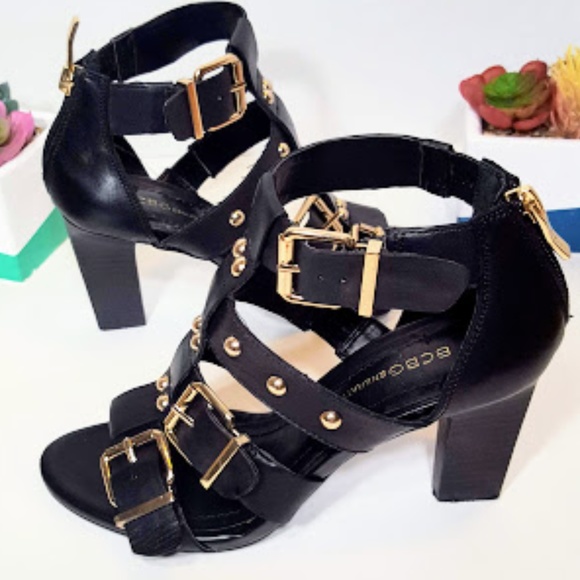 Escarpins BCBGMAXAZRIA Talons Hauts Bout Pointu Bronze, Taille 7B, Cuir, Occasion